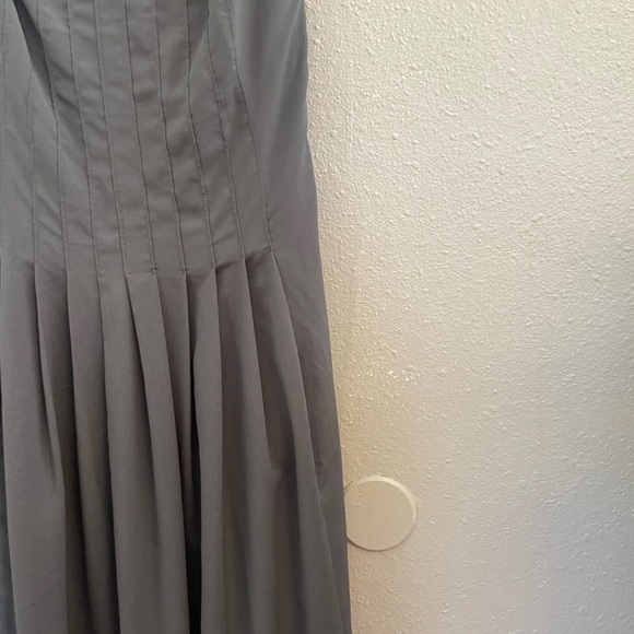 Banana Republic Slate Crepe Strappy Formal Maxi Dress - Picture 4 of 13